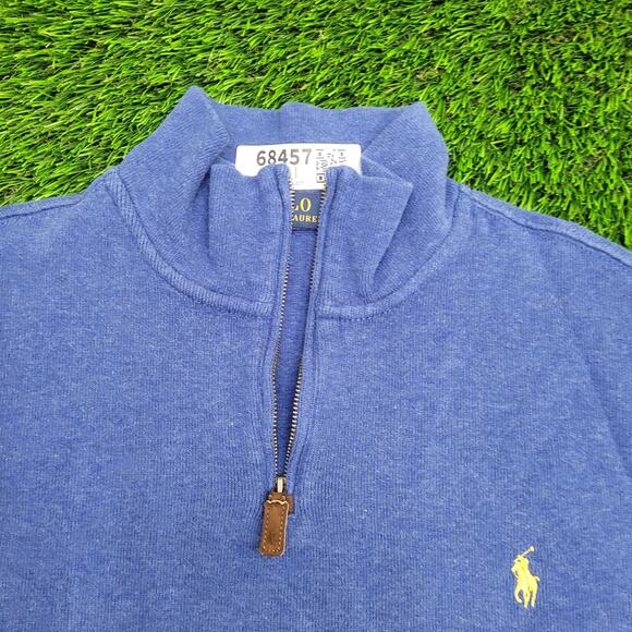 Ralph-Lauren 1/4-Zip Sweater 2XL 25x28 Blue - Picture 4 of 13